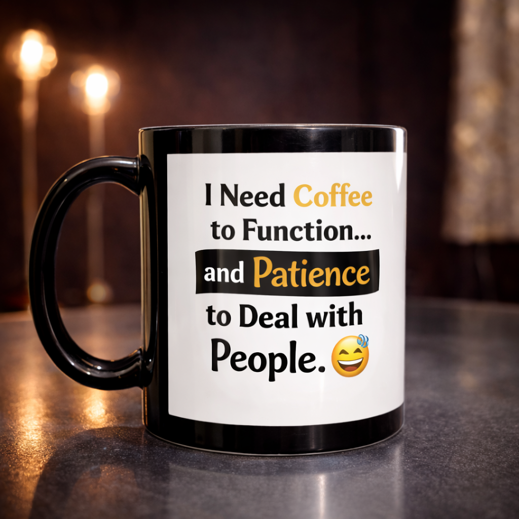 Funny Coffe quote mug