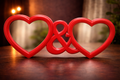 Double Heart LED Photo Frame