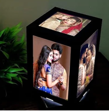 Rotating LED Photo Lamp – Personalized 3D Memory Light