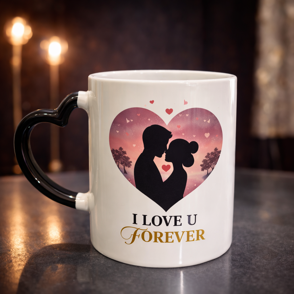 Romantic couple love mug